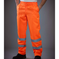 Yoko Hi-Vis Poly/Cotton Work Trousers