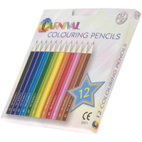 Carnival Crayons - 12 Pack (Full Colour Print)