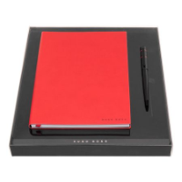 Set HUGO BOSS Red (ballpoint Pen & Note Pad A5)