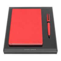 Set HUGO BOSS Red (ballpoint Pen & Note Pad A5)