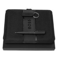 Set HUGO BOSS (ballpoint Pen, Conference Folder A5 & Key Ring)