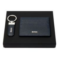 Set Classic Grained Navy (key Ring & Card Holder)