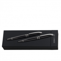 Set Silver Clip Pastel Grey (ballpoint Pen & Rollerball Pen)