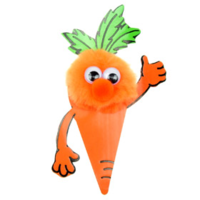 Personalised Fuzzy Carrot Bug