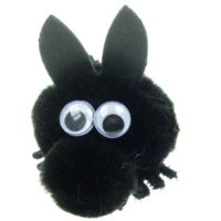 Personalised Fuzzy Black Horse Bug