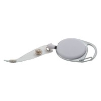 Carabiner Pull Reel (UK Stock: White)