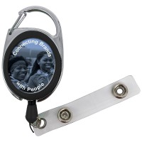 Carabiner Pull Reel with Decal