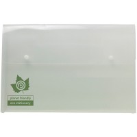 Eco-Eco A4+ 95% Recycled Clear Expanding 2 Stud Wallet (UK Stock)