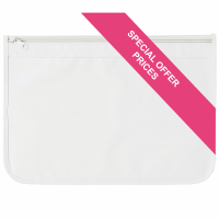 Nylon Document Wallet (UK Stock: All White)