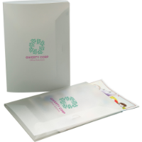 Polypropylene Conference Folder - Available in Frosted Clear or Frosted White
