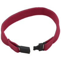 10mm Tubular Polyester Wristband (With Plastic Fastener)