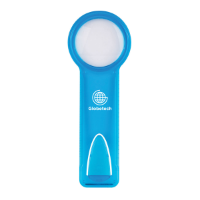 Plastic Magnifier Frosted Blue