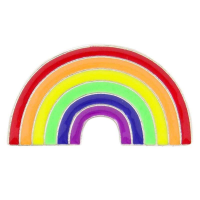 Rainbow Soft Enamelled Pin Badges 25mm