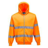 Hi-Vis Zipped Hoodie