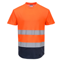 Hi-Vis Contrast Mesh Insert T-Shirt S/S