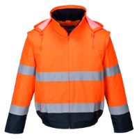 Hi-Vis 2-in-1 Contrast Essential Lite Bomber Jacket