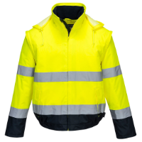 Hi-Vis 2-in-1 Contrast Essential Lite Bomber Jacket