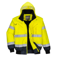 Hi-Vis 3-in-1 Contrast Bomber Jacket