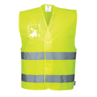 Hi-Vis Two Band Dual ID Holder Vest