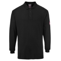 Flame Resistant Anti-Static Long Sleeve Polo Shirt