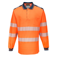 PW3 Hi-Vis Cotton Comfort Polo Shirt L/S