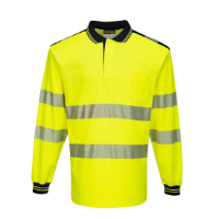 PW3 Hi-Vis Cotton Comfort Polo Shirt L/S