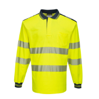 PW3 Hi-Vis Cotton Comfort Polo Shirt L/S