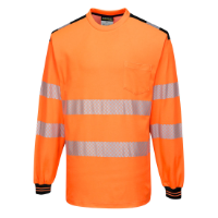 PW3 Hi-Vis Cotton Comfort T-Shirt L/S