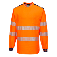 PW3 Hi-Vis Cotton Comfort T-Shirt L/S