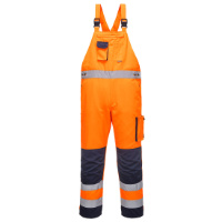 Dijon Hi-Vis Contrast Work Bib And Brace