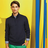 Men'S Cotton Blend ¼ Zip Sweatshirt