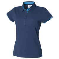 Women'S Contrast Piqué Polo Shirt