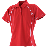 Women'S Piped Performance Polo