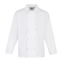 Studded Front Long Sleeve Chef'S Jacket