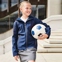 Kids Octagon 3-Layer Hooded Softshell