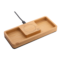 Desktop Organizer With Wireless Charger REEVES-BAMBOOCHARGE