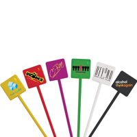 Square Headed Cocktail Stirrers