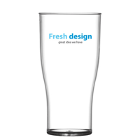 Reusable Plastic Beer Glass (625ml/22oz) - Polystyrene CE