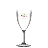 Reusable Plastic Wine Glass (255ml/9oz) - Polycarbonate CE