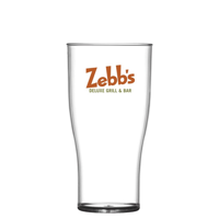 Reusable Plastic Beer Glass (568ml/20oz/Pint) - Polystrene CE