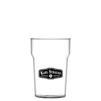 Reusable Nonic Beer Glass (284ml/10oz/Half Pint) - Polycarbonate