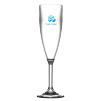 Reusable Plastic Champagne Flute (187ml/6.6oz) -Polycarbonate CE