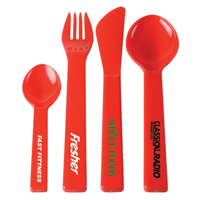 Reusable Plastic Cutlery (set of 4)