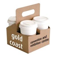 Cardboard Cup Carrier Tray (4 cup)