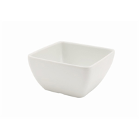 White Melamine Square Bowl (10.5cm)