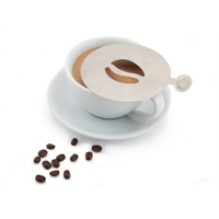 Stainless Steel Coffee Stencil Bean Design