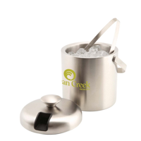 Insulated Stainless Steel Ice Bucket & Tong (1.2L)