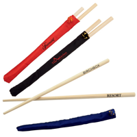 Bamboo Chopstick with Polyester Pouch