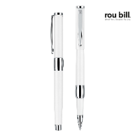 Rou Bill® Image White Line Rollerball Pen
