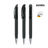 senator Challenger Clear plastic ball pen with metal tip